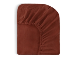 Funda De Colchón De Cuna Digital De Gasa De Algodón Puro De Doble Capa, 97x61x13cm (marrón Oscuro)