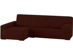 Funda Chaise Longue Tejido Elástico TODOPARAMICASA Ulises Marrón (Brazo Izquierdo Largo - 250 - 310 cm)