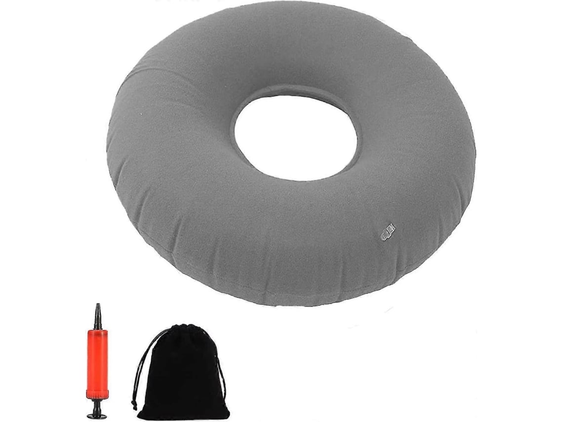 Rebe-cojín Ortopédico Inflable Para Hemorroides Y Coccís Con Bomba Ajustable De Rigidez