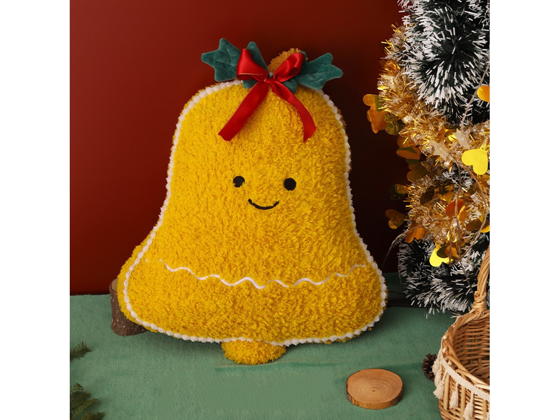 (almofada De Natal Com Sino 45cm) Almofada, Brinquedo De Pelúcia, Almofada Para Sofá