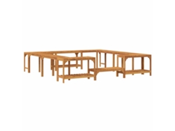 Maison Exclusive - Alrededor De Spa Marrón 255 X 255 X 55,5 Cm