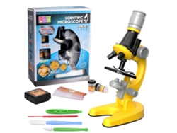 Ats-kit De Microscopio Para Niños 100x 400x 1200x, Microscopio Estudiantil Para Principiantes, Juguete Educatsivo Ciencia Para Niños