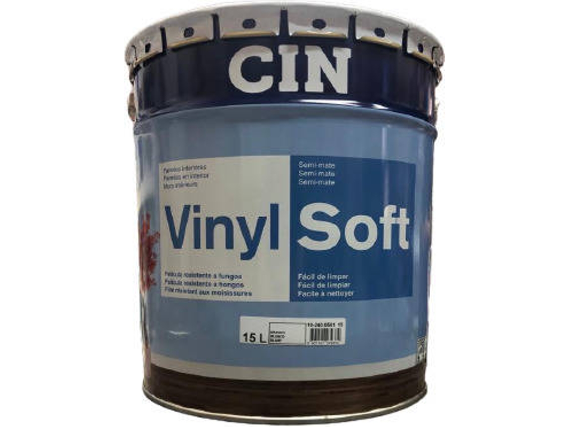 Pintura Acuosa Semi-Mate Vinylsoft (Blanco - 15 L)