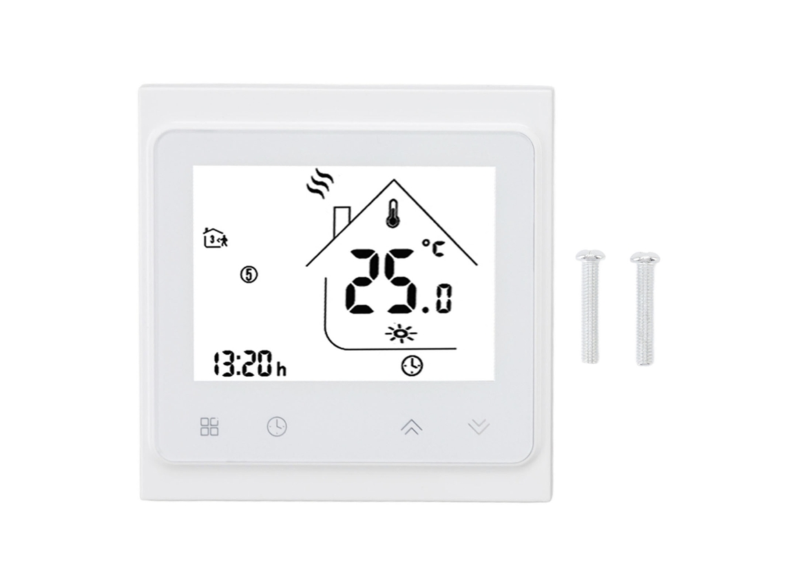 Termostato Digital Programable Con Pantalla Táctil Lcd Para Calefacción De Caldera 95-240v