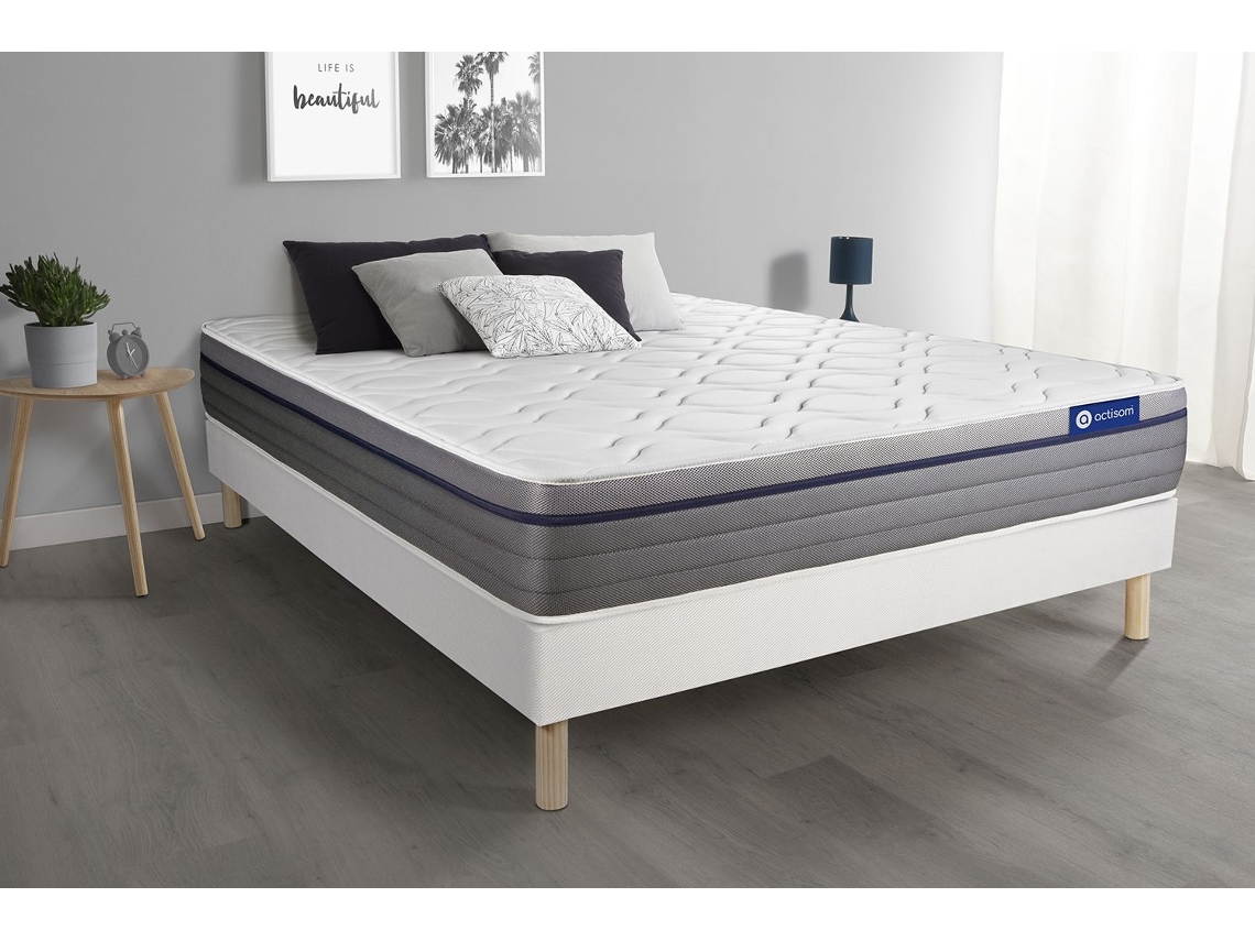 Somier Actimemo Zen Multiláminas Zonas ACTISOM Espuma con memoria Blanco (120x190)