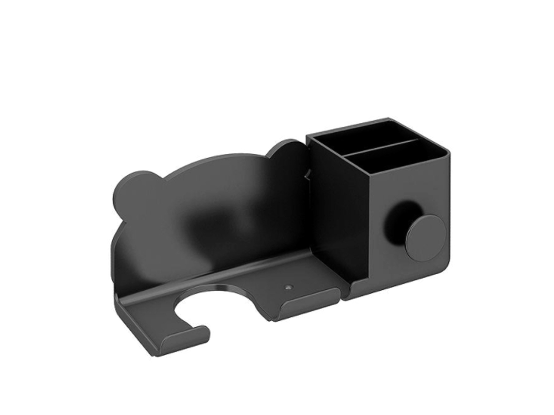 Soporte para secador de pelo, estante de almacenamiento para baño, de plástico con adhesivo.