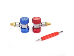 Adaptador De Conector Rápido R134a De 90° Con Herramienta De Extracción Para Manómetro De Aire Acondicionado