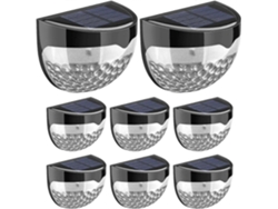 Omni-8 Lámparas Solares Led Para Cerca Jardín - Inalámbricas Exteriores Para Barandas Y Fences