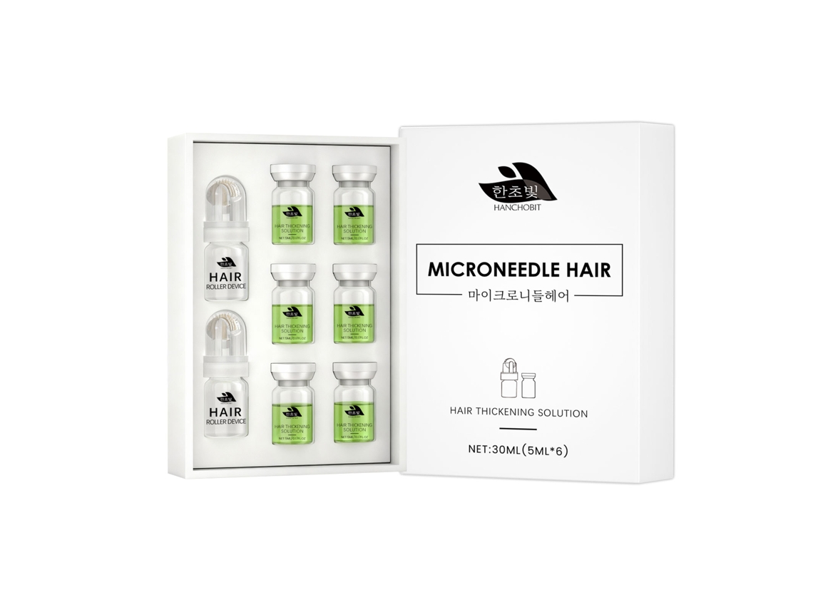 Esencia para rodillo de microagujas para el cuidado del cabello