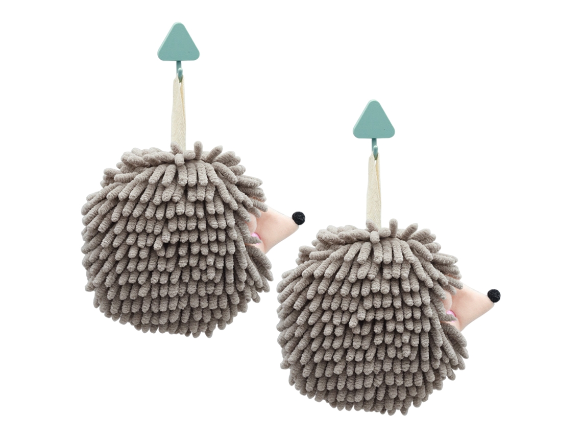 Juego De Toallas Kofihety Manos Decorativas Bolas Poliéster Gris - 2pcs (21x19x4cm)