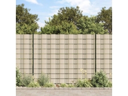 Paneles de privacidad para jardín, 4 unidades, 35 x 0,19 m, PVC, color crema, DKD HOME DECOR