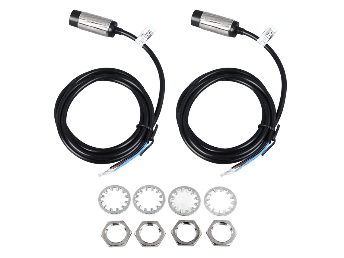 2026velora-2 Piezas de sensor de proximidad inductivo NPN NC de 4 hilos Cavo de 8 mm para detección de distancia CC