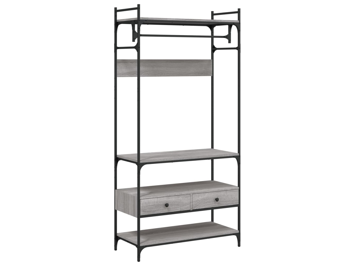 Maison Exclusive - Armario Cajones Madera Ingeniería Gris Sonoma 89x39x184,5 Cm