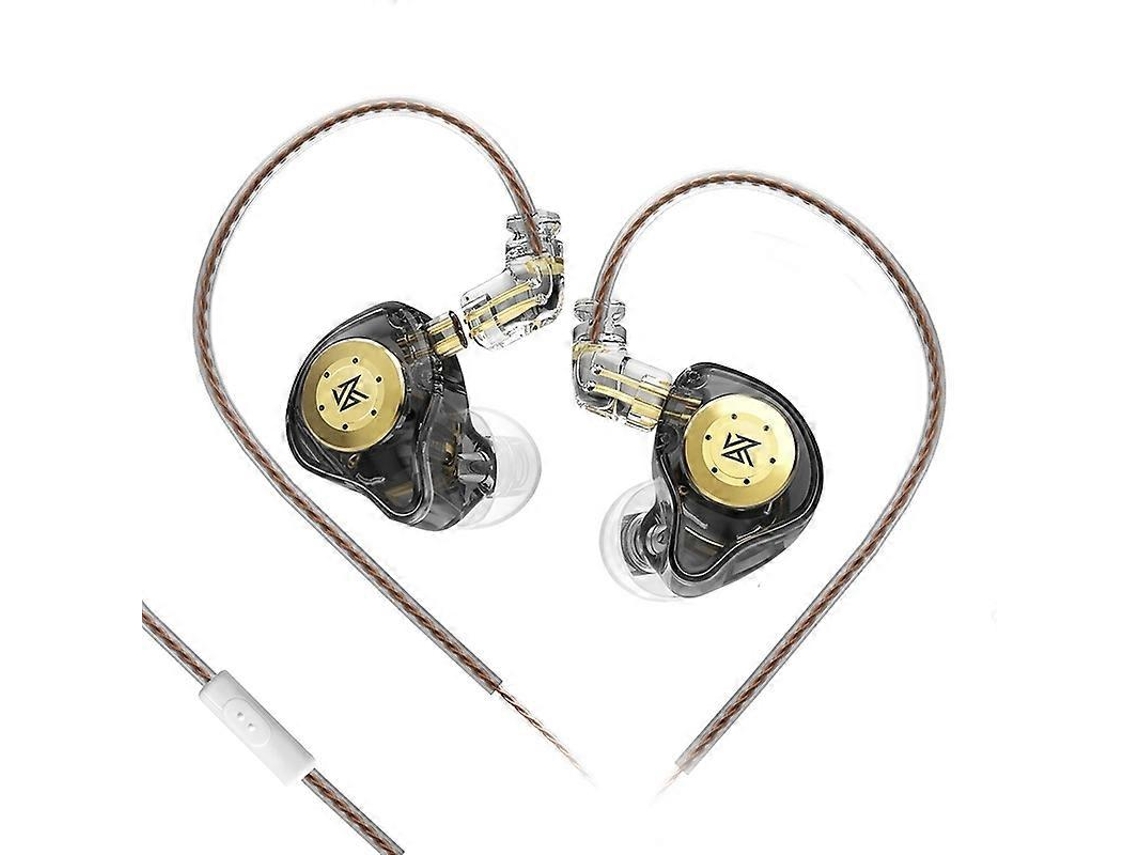 Auriculares deportivos dinámicos KZ EDX Pro de 1,25 m con micrófono, estilo Hengrongshen, de alta fidelidad