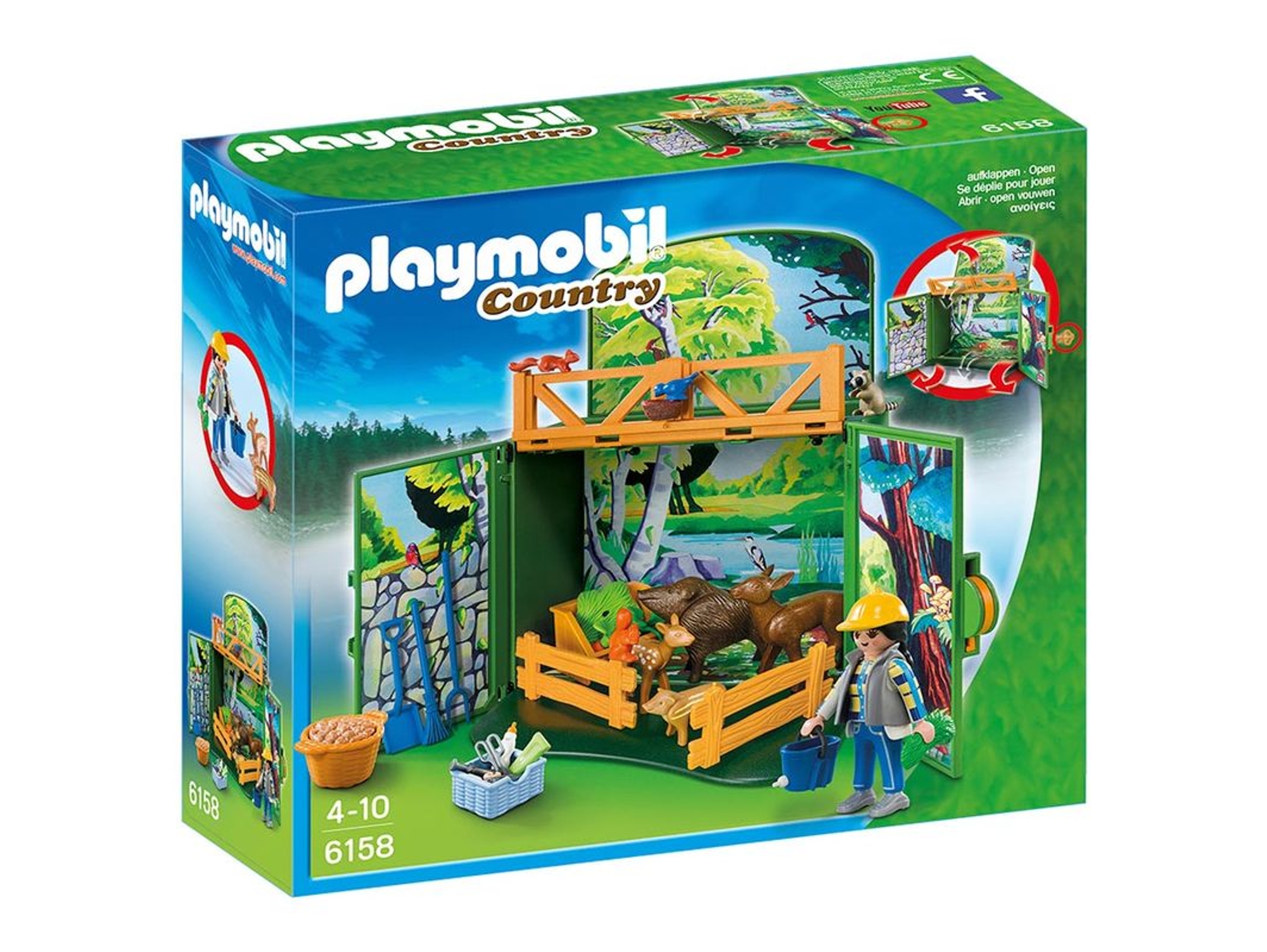 PLAYMOBIL Country: Caja fuerte para animales de madera - 6158 (Edad Mínima: 4)