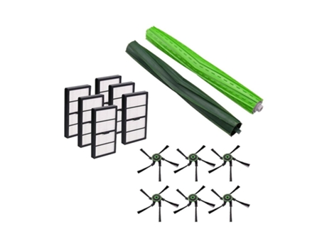Conjunto 6 escovas laterais 6 filtros compatíveis com irobot roomba s series