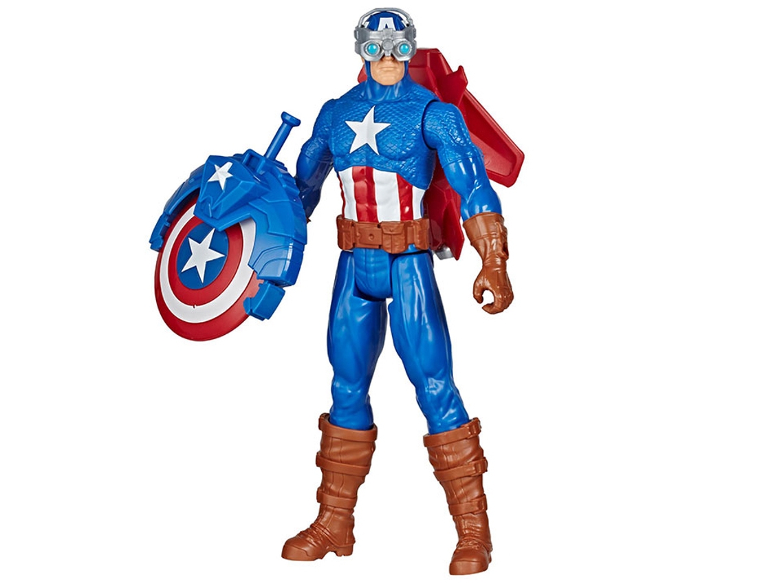 Figura de Acción HASBRO Avengers Titán Capitán América + Accesorios (30 cm)