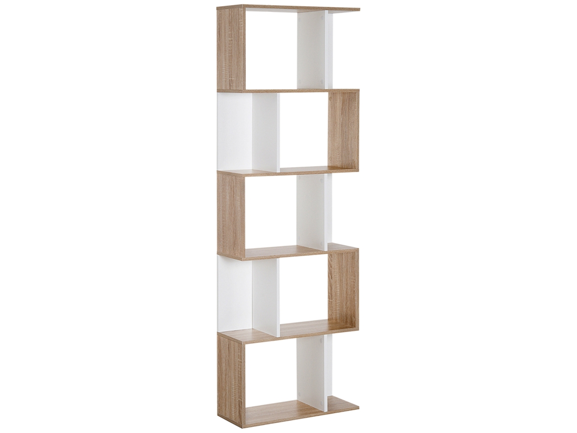 Estante S 5 Prateleiras 60x24x184,5 Branca Madeira