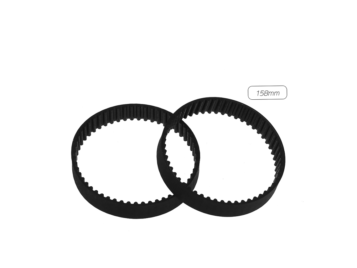 Pulsera de sincronización de goma GT2 con cierre para impresora 3D - Paquete de 2 piezas - Largo: 110-1220 mm Ancho: 6 mm