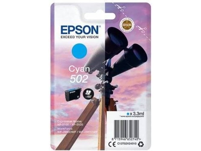 Cartucho de tinta EPSON 502 -C13T02V24020