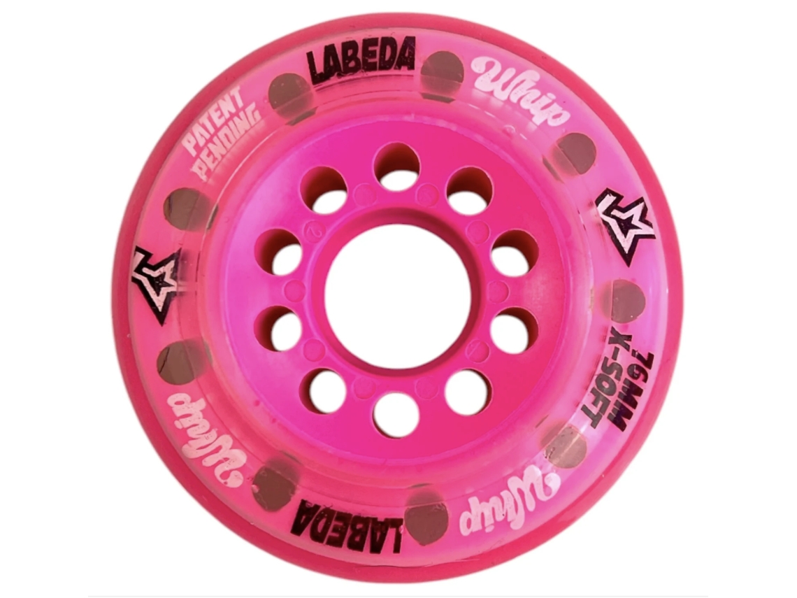 Labeda Whip Extra Blando Ruedas De Hockey En Línea (rosa, 80 Mm, 1)