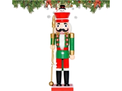 Adornos Navideños Cascanueces | Colección De Adornos Tradicionales De Madera De 35 Cm