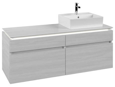 Villeroy &amp Boch Legato Vanity unit B616 1400x550x500mm lavabo a la derecha iluminación LED