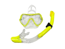 FNINIJEDE Conjunto De Snorkel Infantil Com Bocal De Silicone De Grau Alimentício, Bocal De Silicone Confortável De Usar, Snorkel De Superfície Seca Com Máscara