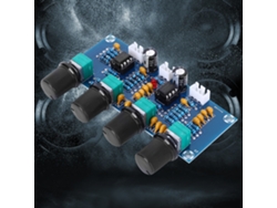 Omni-placa Amplificador Digital De Potencia Preamplificador 2 Canales Ajuste Graves Medios Altos