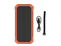 Batería Externa Solar De 30000 Mah Con Carga Inalámbrica De 10 W, Pd Rápido, Sos Y Linterna Led.