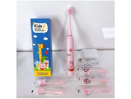 Cepillo de dientes eléctrico Cepillo de dientes rotatorio para niños HHZ Niños Ultrasonic6 Cabezales de cepillo