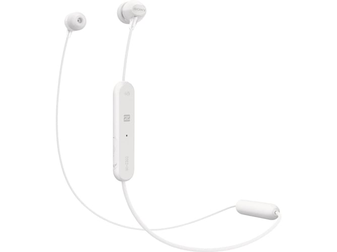 Auriculares Bluetooth SONY Wic300 (In Ear - Micrófono - Blanco)