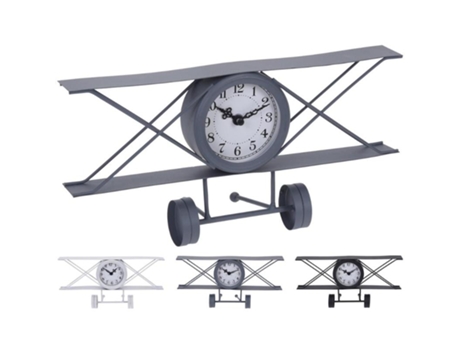 Reloj sobremesa avion 15x30x8 cm surtido