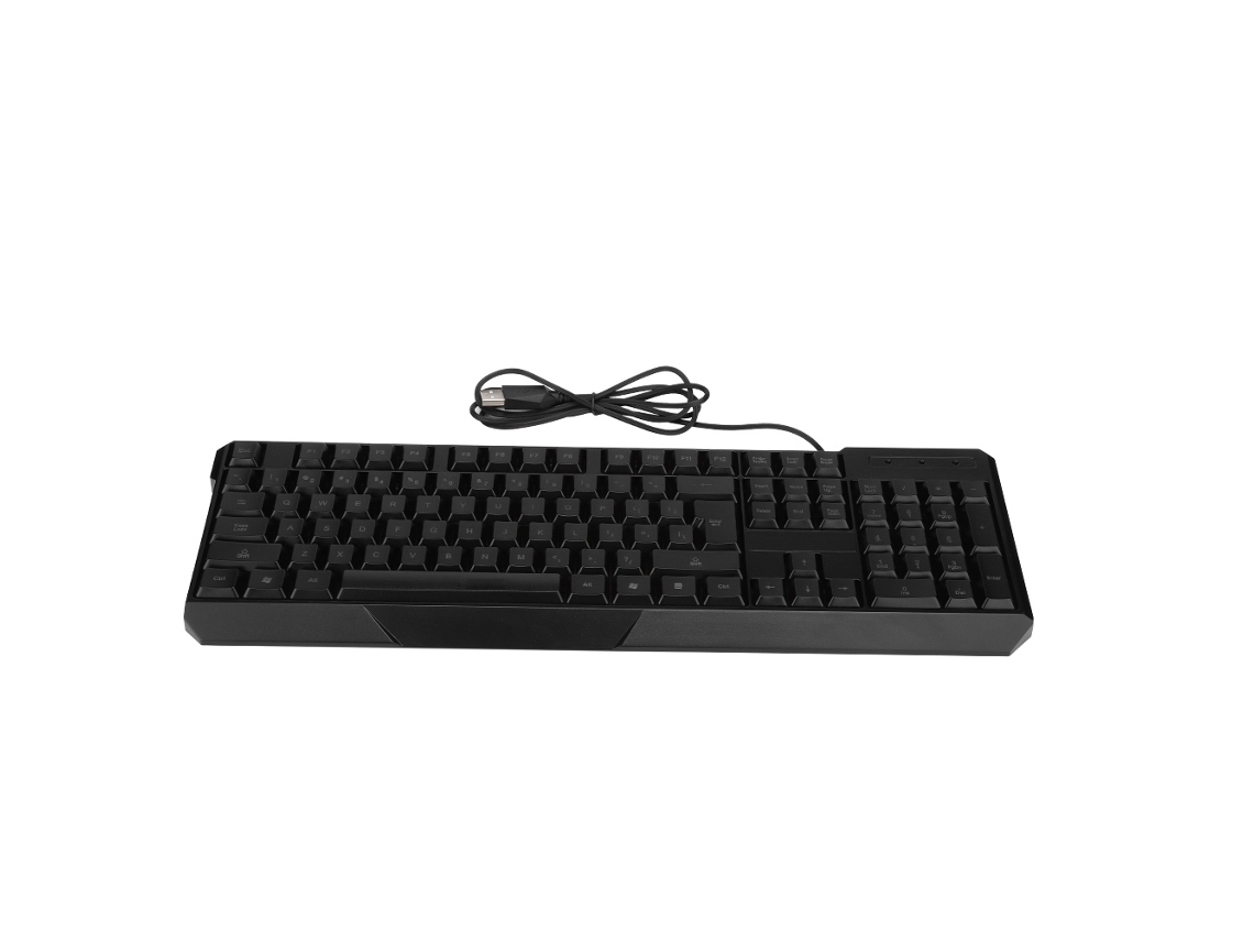 Teclado RGB con cable para oficina y juegos
