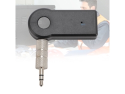 Adaptador Inalámbrico Bluetooth Para Coche Con Entrada Aux De 3,5 Mm Para Auriculares Estéreo Y Altavoces Domésticos (1 Unidad)