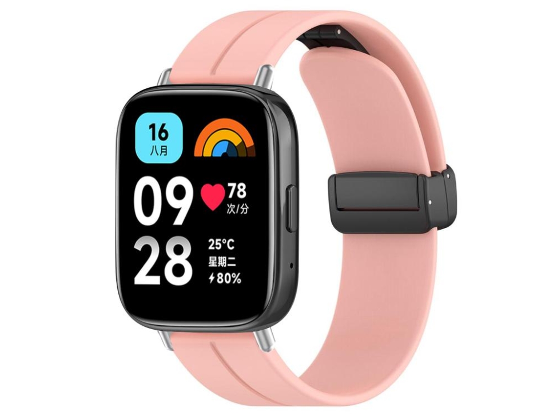 Correa de silicona para Redmi Watch 3 Active / Lite - Cabeza plana - Hebilla negra