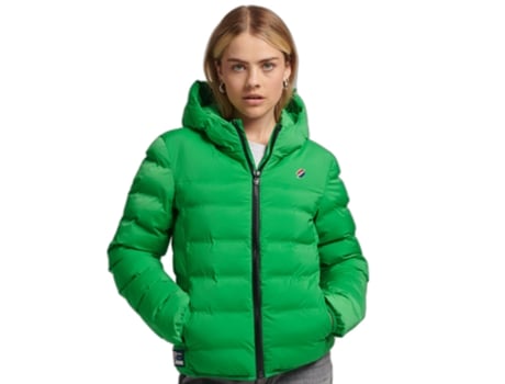 Abrigo para Mujer SUPERDRY (XS - Poliéster - Verde)