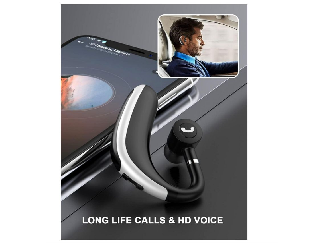 Auriculares Ultraligeros Reducción de Ruido Bluetooth Negro