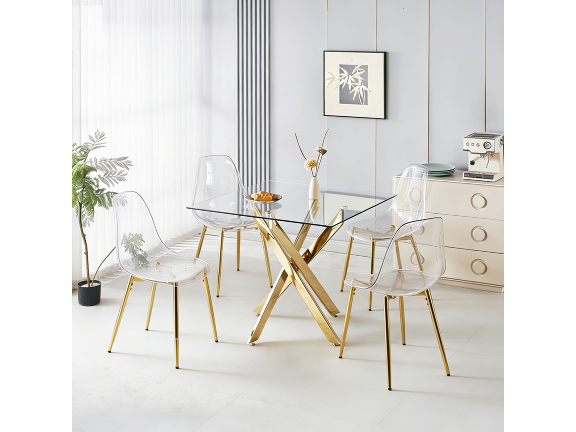 Juego De Comedor Con Mesa Para 1+4 Personas Y 4 Sillas.