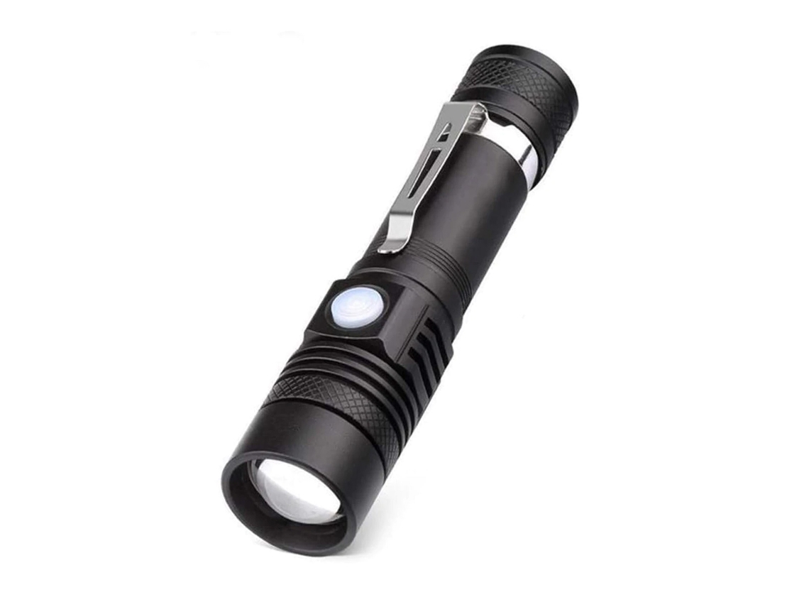 Linterna táctica LED, 1200 lúmenes, resistente al agua, pack de 2
