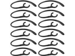 Ganchos Giratorios Para Auriculares Inalámbricos De 9 Mm, Color Negro, 30 Unidades.