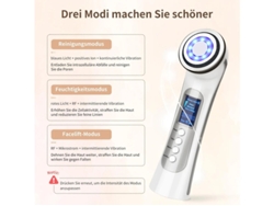 Masajeador facial 5 en 1 Bestvite Dispositivo de fotorejuvenecimiento ultrasónico Radiofrecuencia y fototerapia LED Antiarrugas y