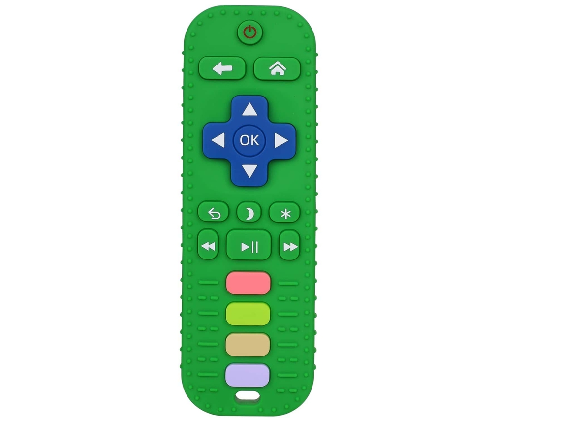 Mordedor De Silicone De Controle Remoto Para Bebês, Alivia O Desconforto Da Dentição,verde Gertiz