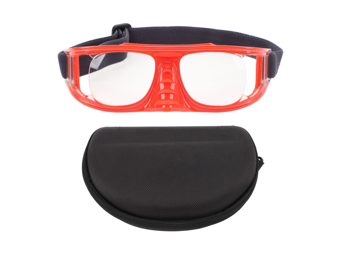 Gafas Deportivas De Seguridad Antideslizantes Para Baloncesto Running Ciclismo Con Lentes Antiespejo Y Correa Ajustable Rojo