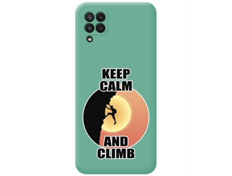 Carcasa Samsung Galaxy A22 4G / M22 TUMUNDOSMARTPHONE Silicona Líquida Dibujos Verde