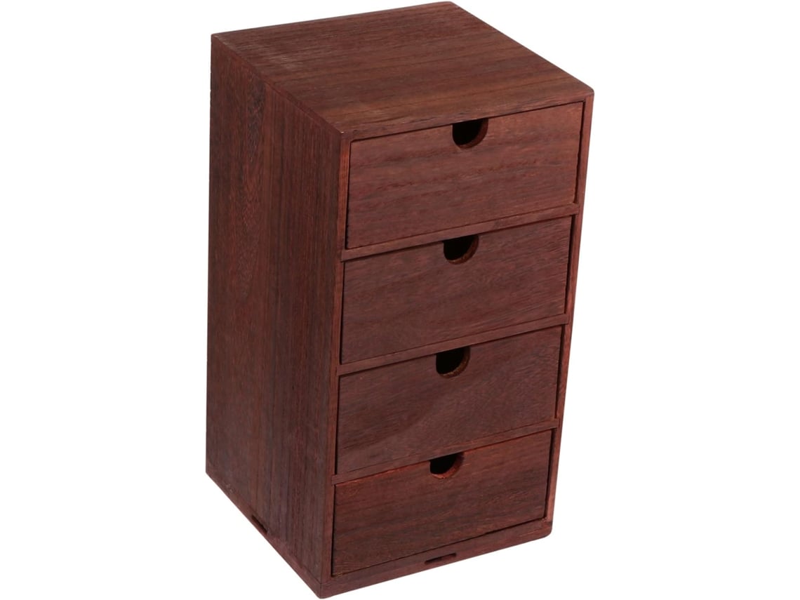 Caja De Almacenamiento De Madera Para Oficina, Cajón De Almacenamiento Sencillo