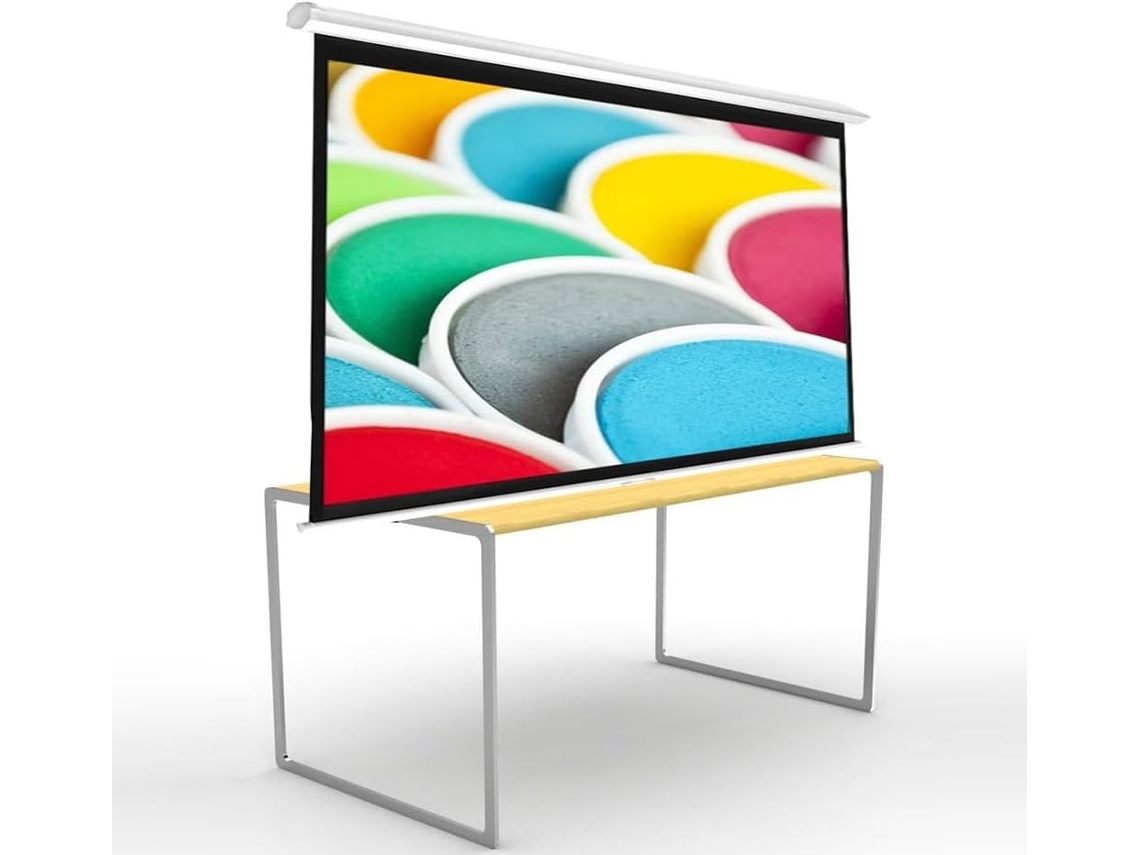 Pantalla De Proyección Hd Manual De 50, 60 Y 72 Pulgadas, Para Montaje En Pared, Para Cine En Casa, Resistente