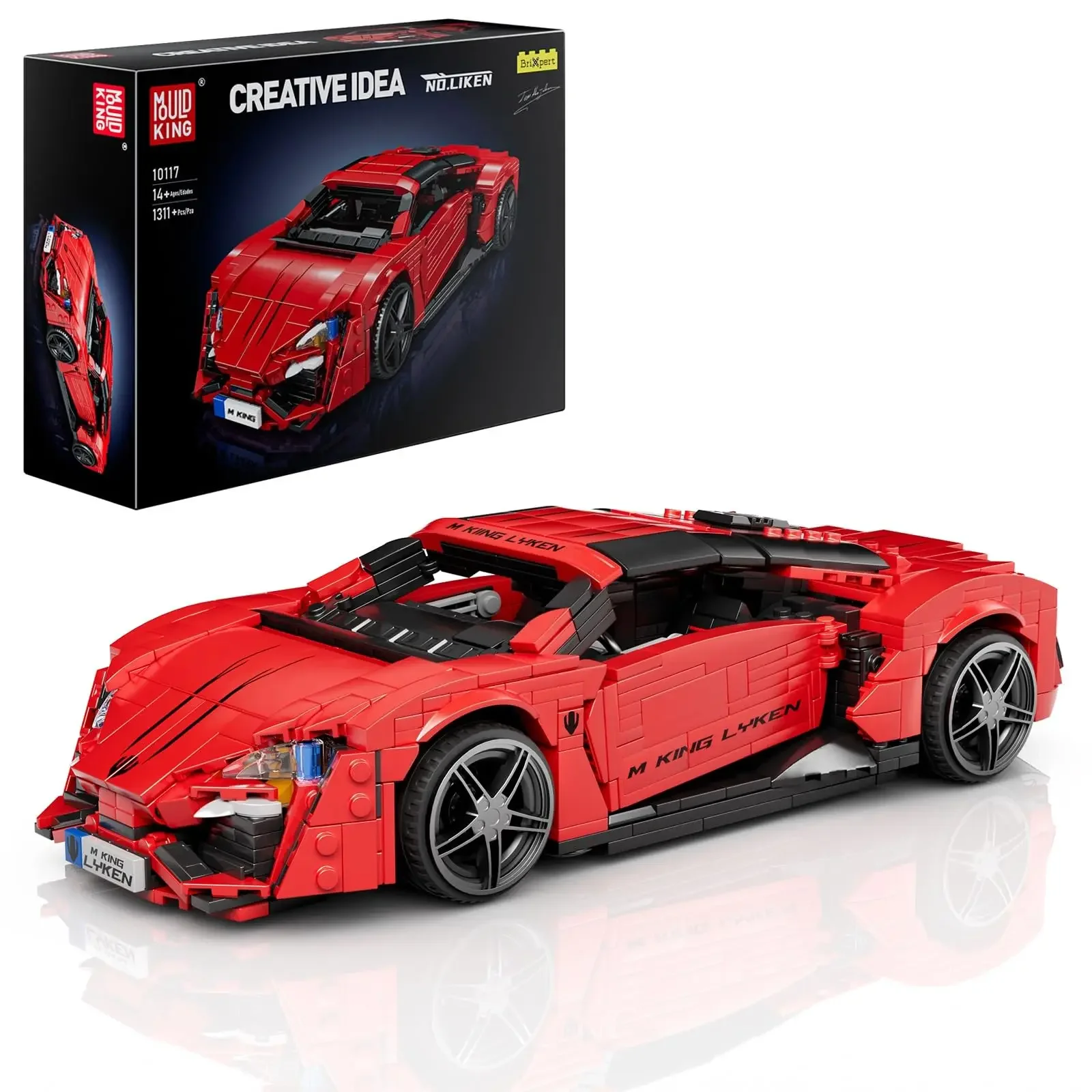 (1311 Piezas) Set De Bloques De Construcción De Coches De Juguete Deportivos De Carreras Mold King Technology