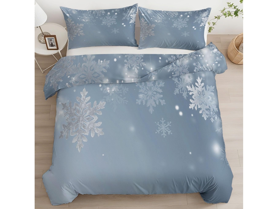 Juego Ropa Cama Adultos Funda Nórdica Almohada Funda Juego Estampado Piezas 240x260 Cm 240 X 260 65