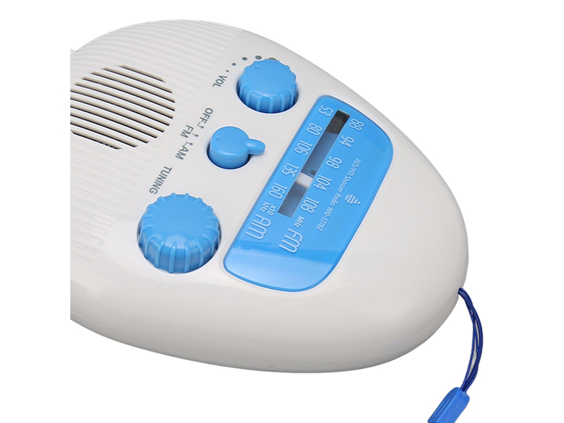 Radio Portátil De Ducha Impermeable Am Fm Con Baterías Para Baño